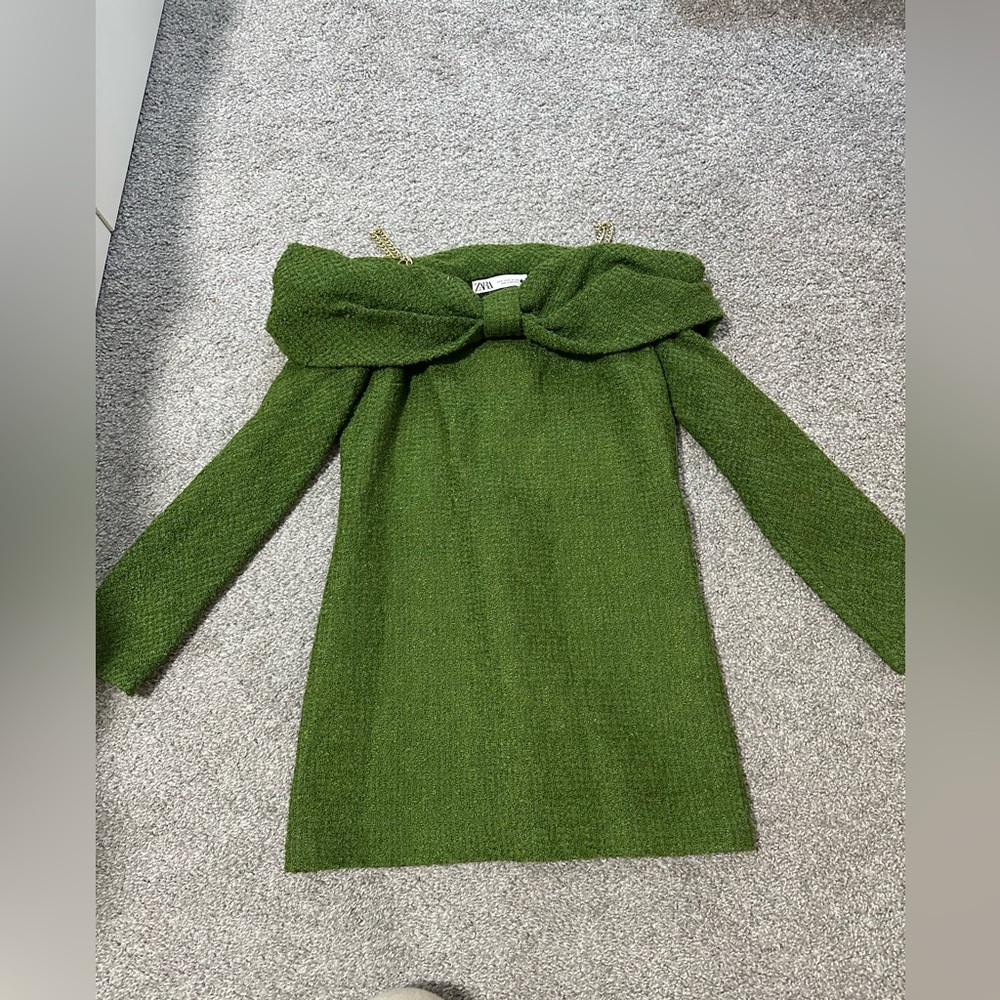 Zara Green Mini Dress